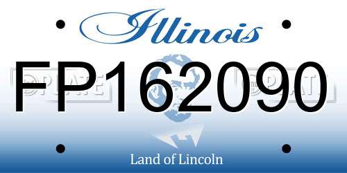 FP162090 Illinois License Plate