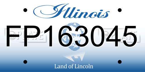 FP163045 Illinois License Plate