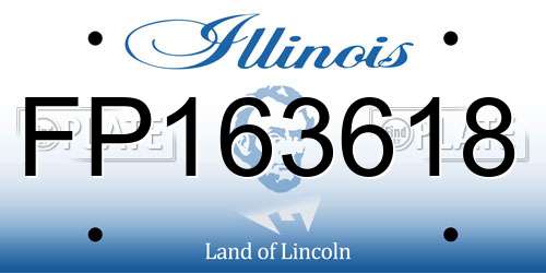 FP163618 Illinois License Plate