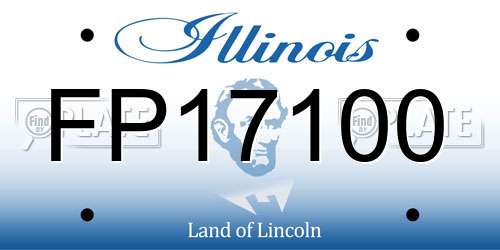 FP17100 Illinois License Plate
