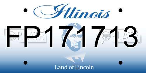 FP171713 Illinois License Plate