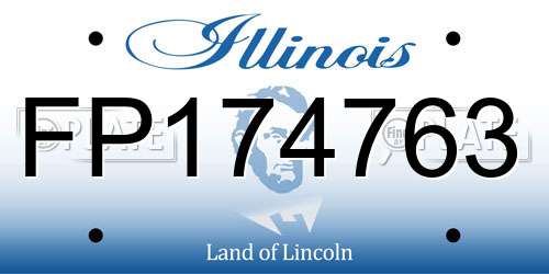 FP174763 Illinois License Plate