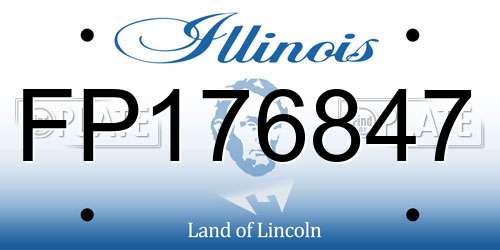 FP176847 Illinois License Plate