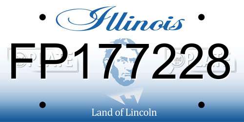 FP177228 Illinois License Plate