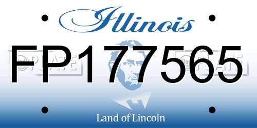 FP177565 Illinois License Plate