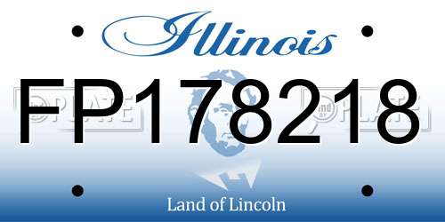 FP178218 Illinois License Plate