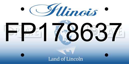 FP178637 Illinois License Plate
