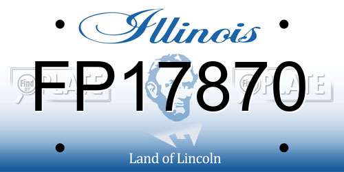 FP17870 Illinois License Plate