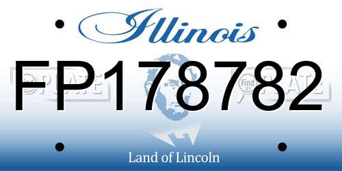 FP178782 Illinois License Plate