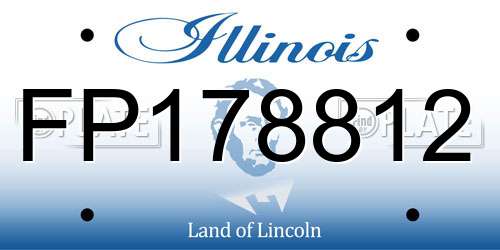 FP178812 Illinois License Plate