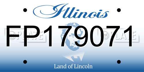 FP179071 Illinois License Plate