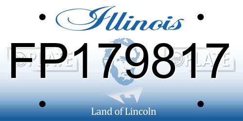 FP179817 Illinois License Plate