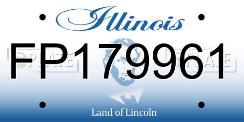 FP179961 Illinois License Plate