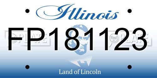 FP181123 Illinois License Plate