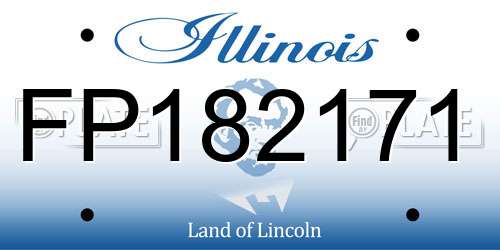 FP182171 Illinois License Plate
