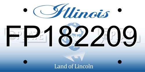 FP182209 Illinois License Plate