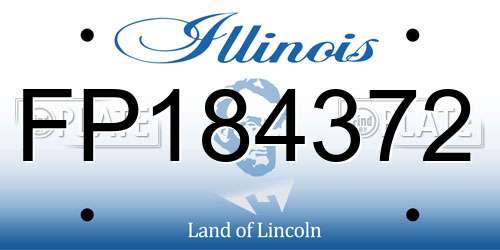 FP184372 Illinois License Plate