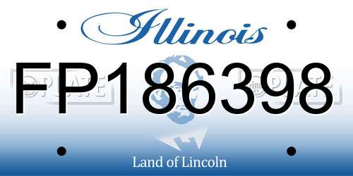 FP186398 Illinois License Plate