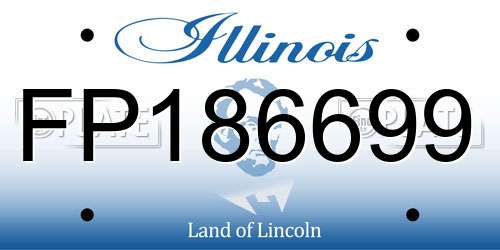 FP186699 Illinois License Plate