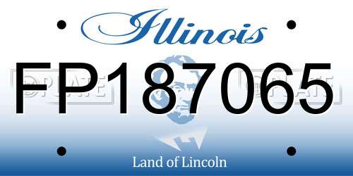 FP187065 Illinois License Plate
