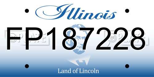 FP187228 Illinois License Plate