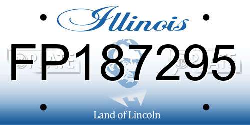 FP187295 Illinois License Plate