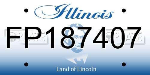FP187407 Illinois License Plate