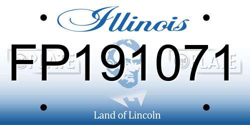 FP191071 Illinois License Plate