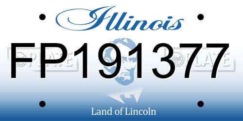 FP191377 Illinois License Plate