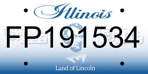 FP191534 Illinois License Plate