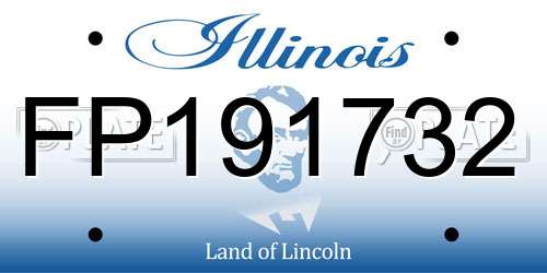 FP191732 Illinois License Plate