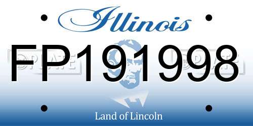 FP191998 Illinois License Plate