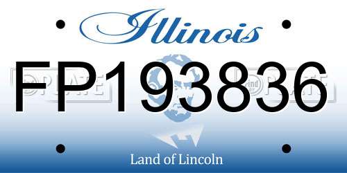 FP193836 Illinois License Plate