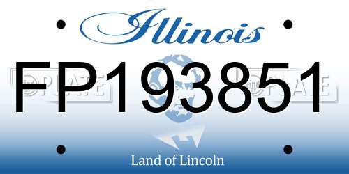 FP193851 Illinois License Plate