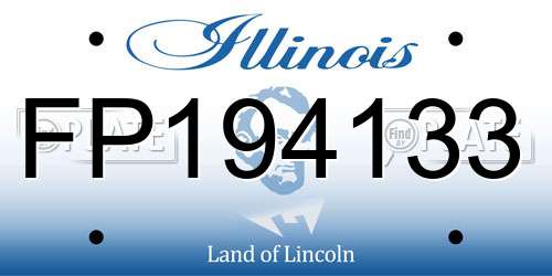 FP194133 Illinois License Plate