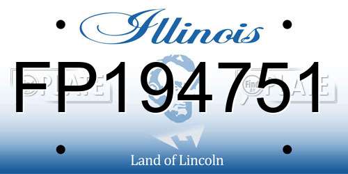FP194751 Illinois License Plate