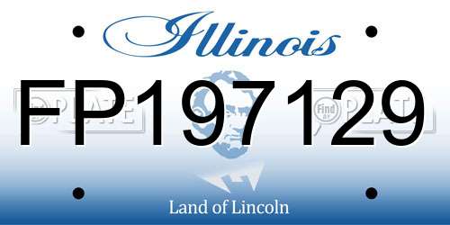FP197129 Illinois License Plate
