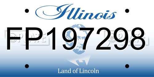 FP197298 Illinois License Plate