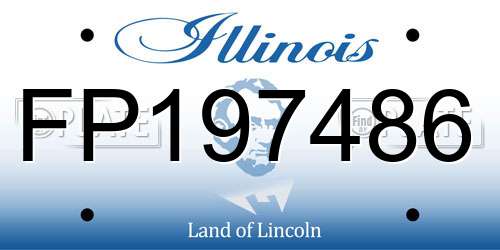FP197486 Illinois License Plate