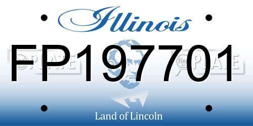 FP197701 Illinois License Plate