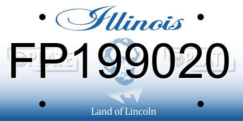 FP199020 Illinois License Plate