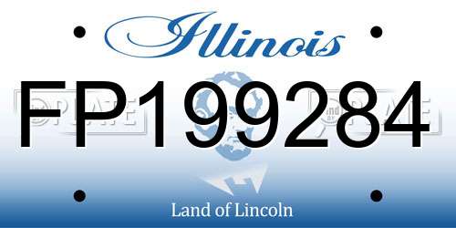 FP199284 Illinois License Plate