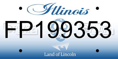 FP199353 Illinois License Plate
