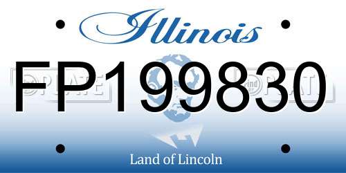 FP199830 Illinois License Plate