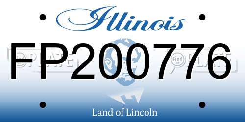 FP200776 Illinois License Plate