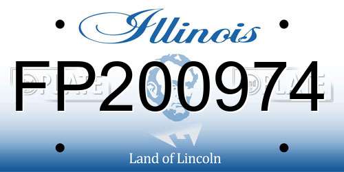 FP200974 Illinois License Plate