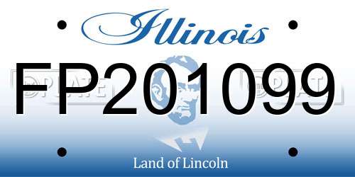 FP201099 Illinois License Plate