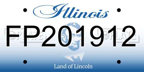 FP201912 Illinois License Plate