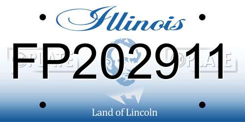 FP202911 Illinois License Plate