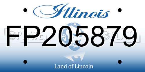 FP205879 Illinois License Plate